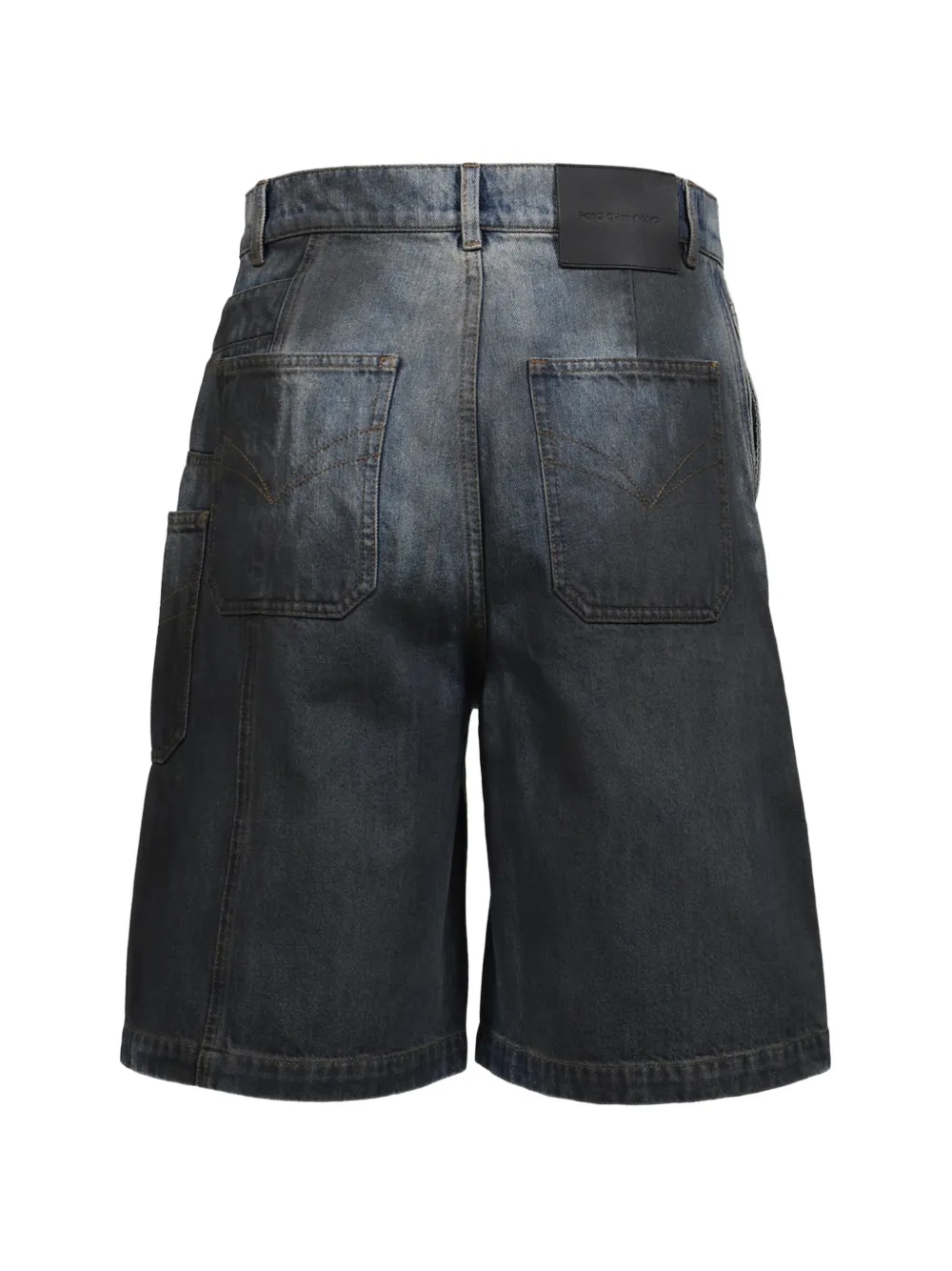 Feng Chen Wang Denim shorts met kleurverloop Blauw