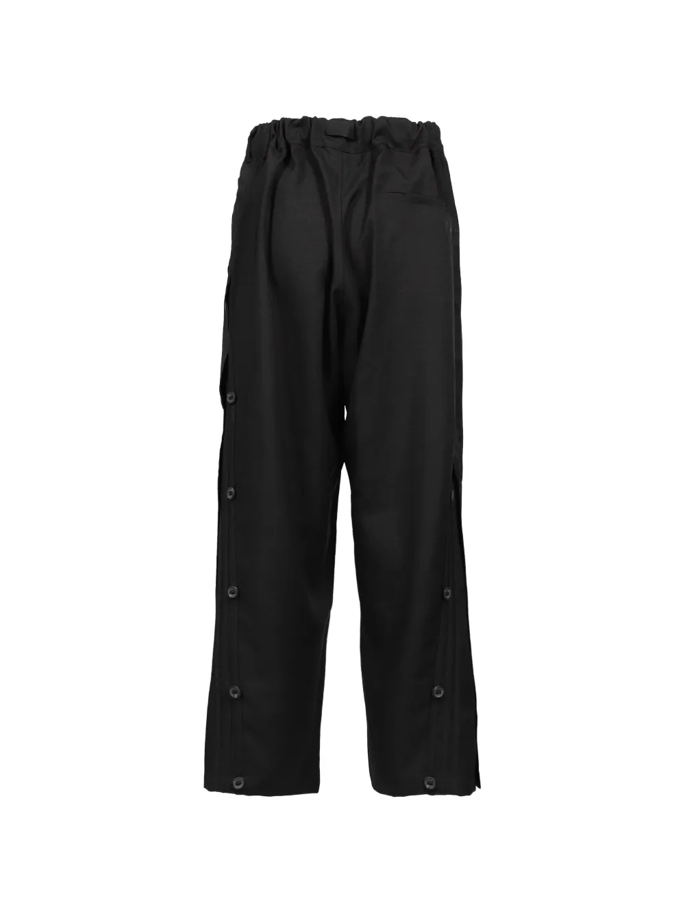 Y-3 Sports Uniform Three-Stripes press-stud trousers Zwart