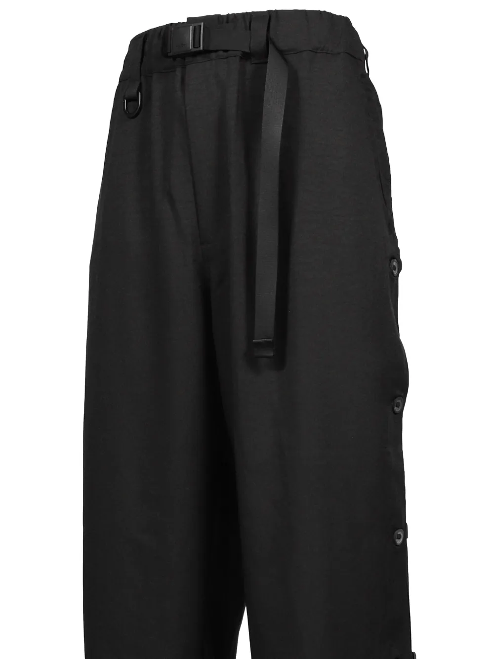 Y-3 Sports Uniform Three-Stripes press-stud trousers Zwart
