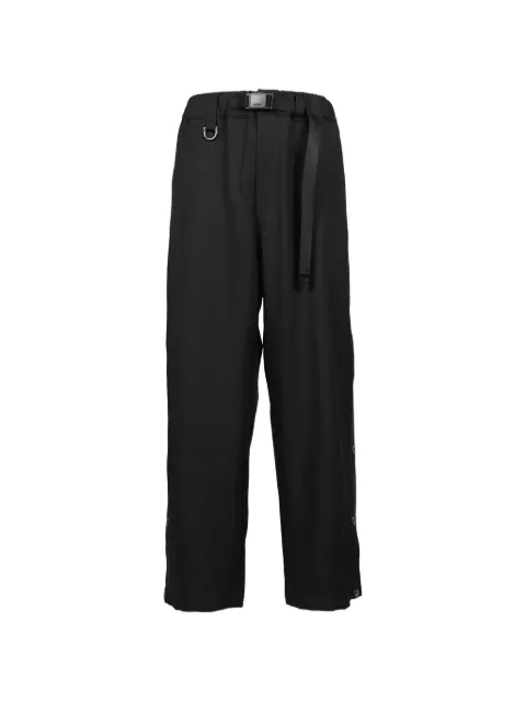 Y-3 Sports Uniform Three-Stripes press-stud trousers