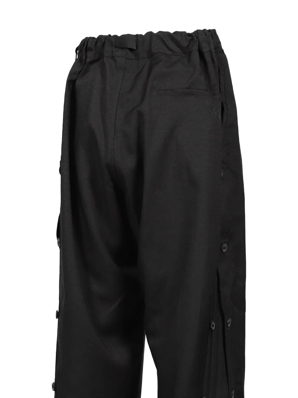 Y-3 Sports Uniform Three-Stripes press-stud trousers Zwart
