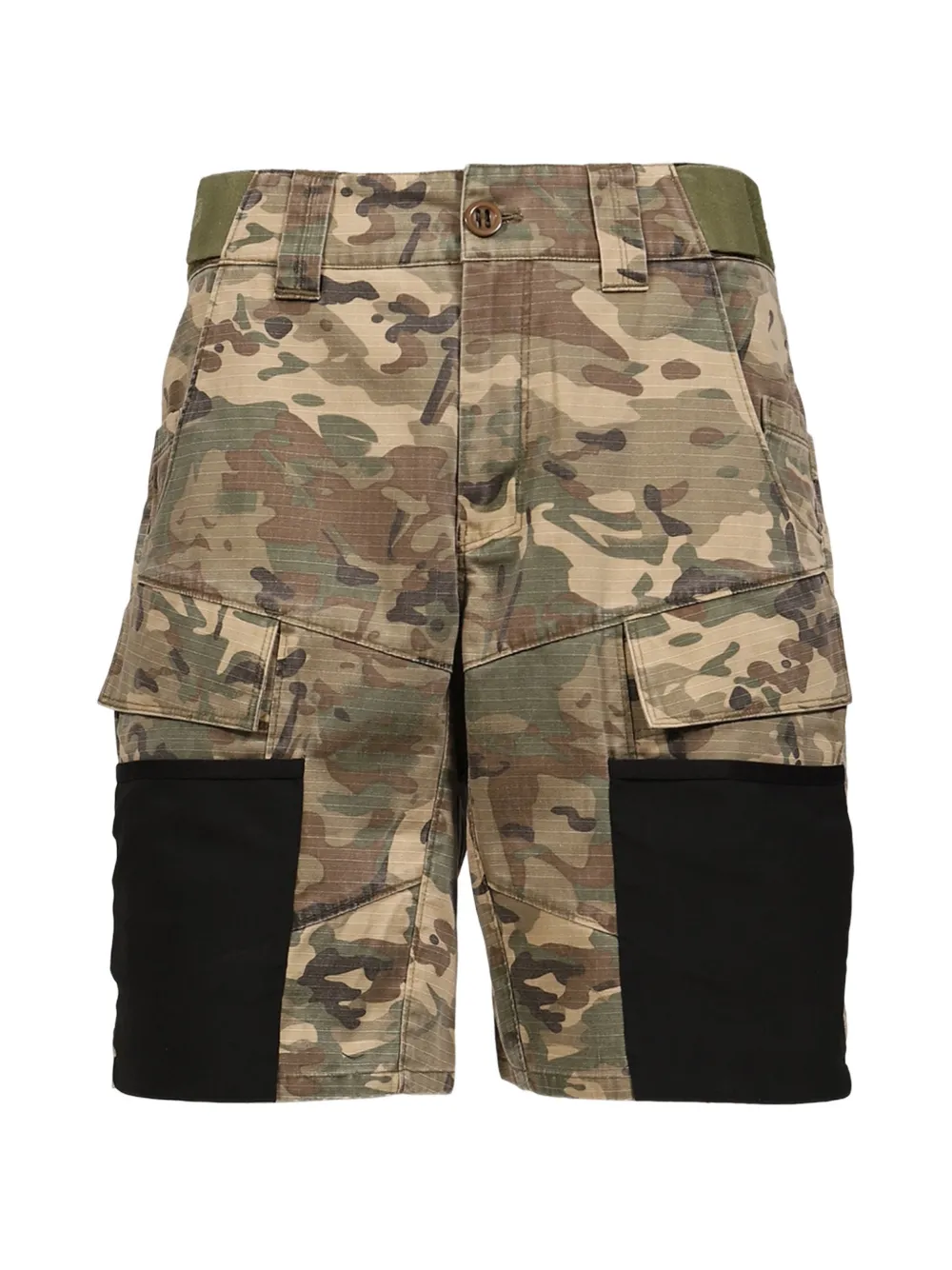 Matthew Williamson panelled cargo shorts - Nude