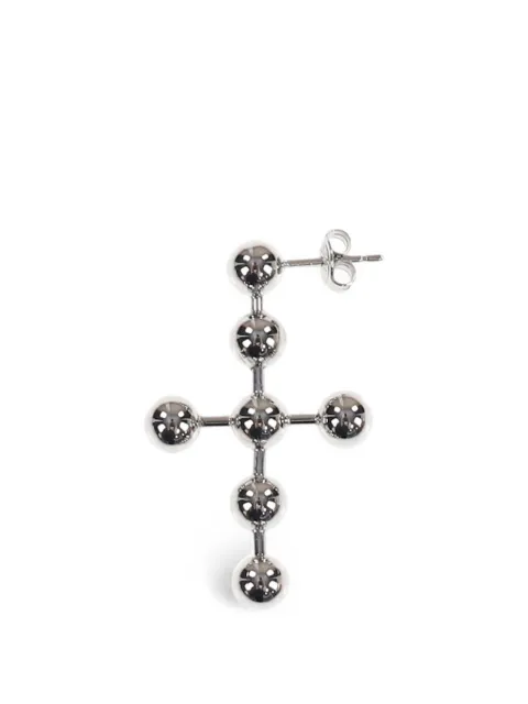 Diesel cross-motif drop earrings