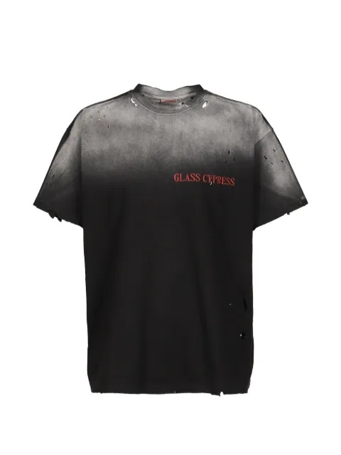 Glass Cypress distressed logo-print T-shirt