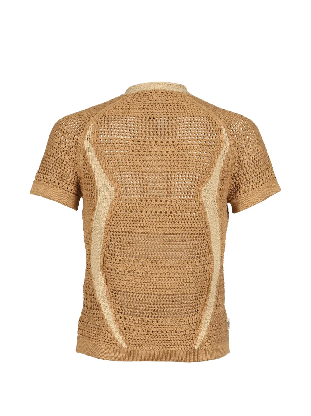 adidas x Clot half-zip knitted polo shirt Bruin