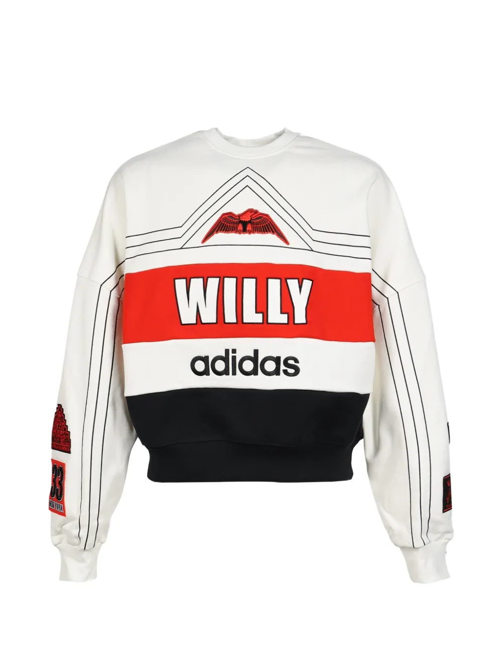 adidas x Willy Chavarria crew-neck sweater Wit