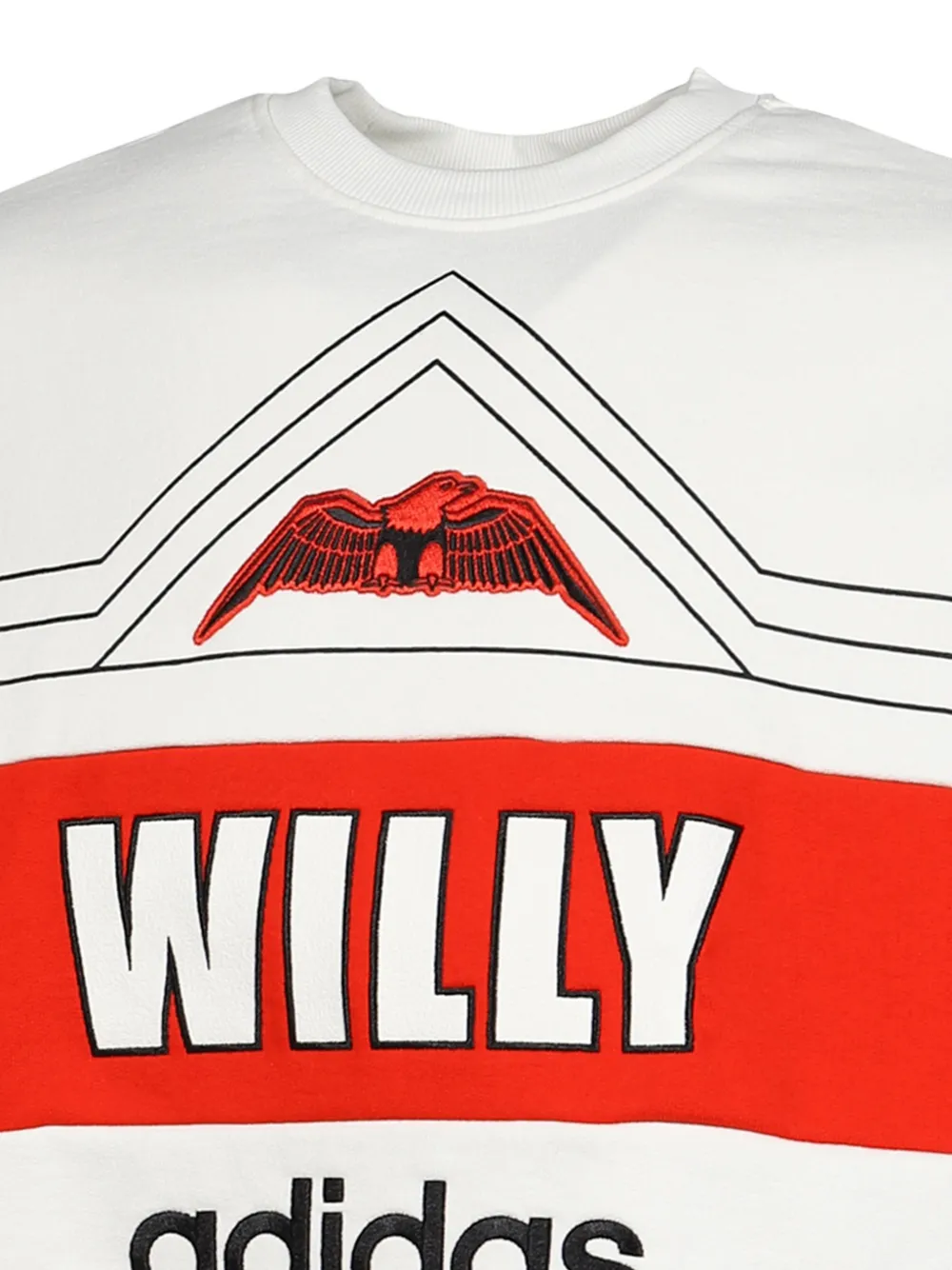 adidas x Willy Chavarria crew-neck sweater Wit