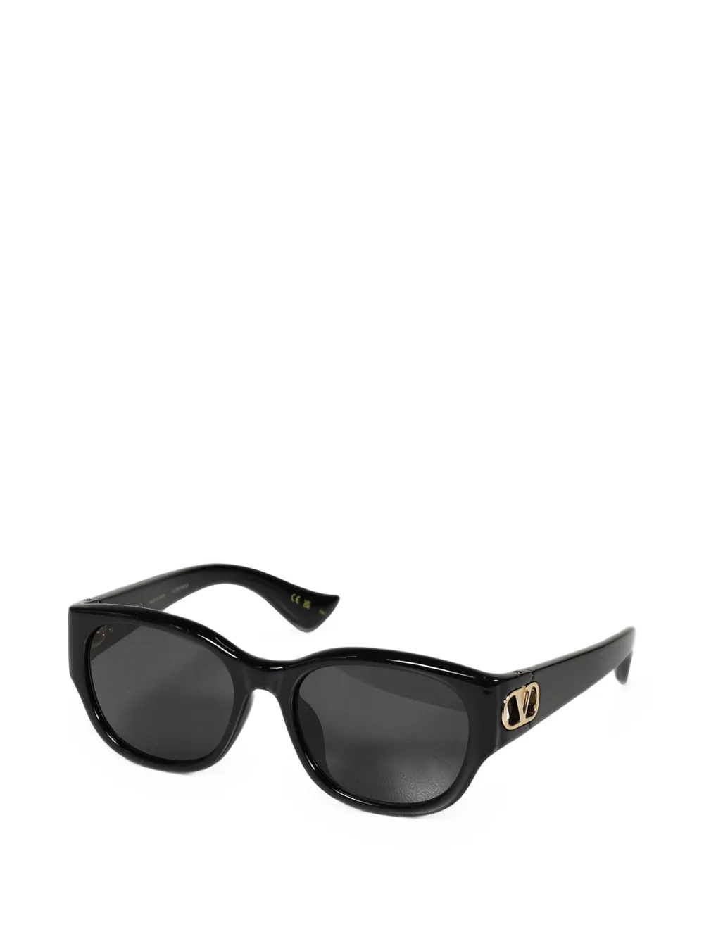 VALENTINO GARAVANI EYEWEAR VLogo zonnebril met vierkant montuur Zwart