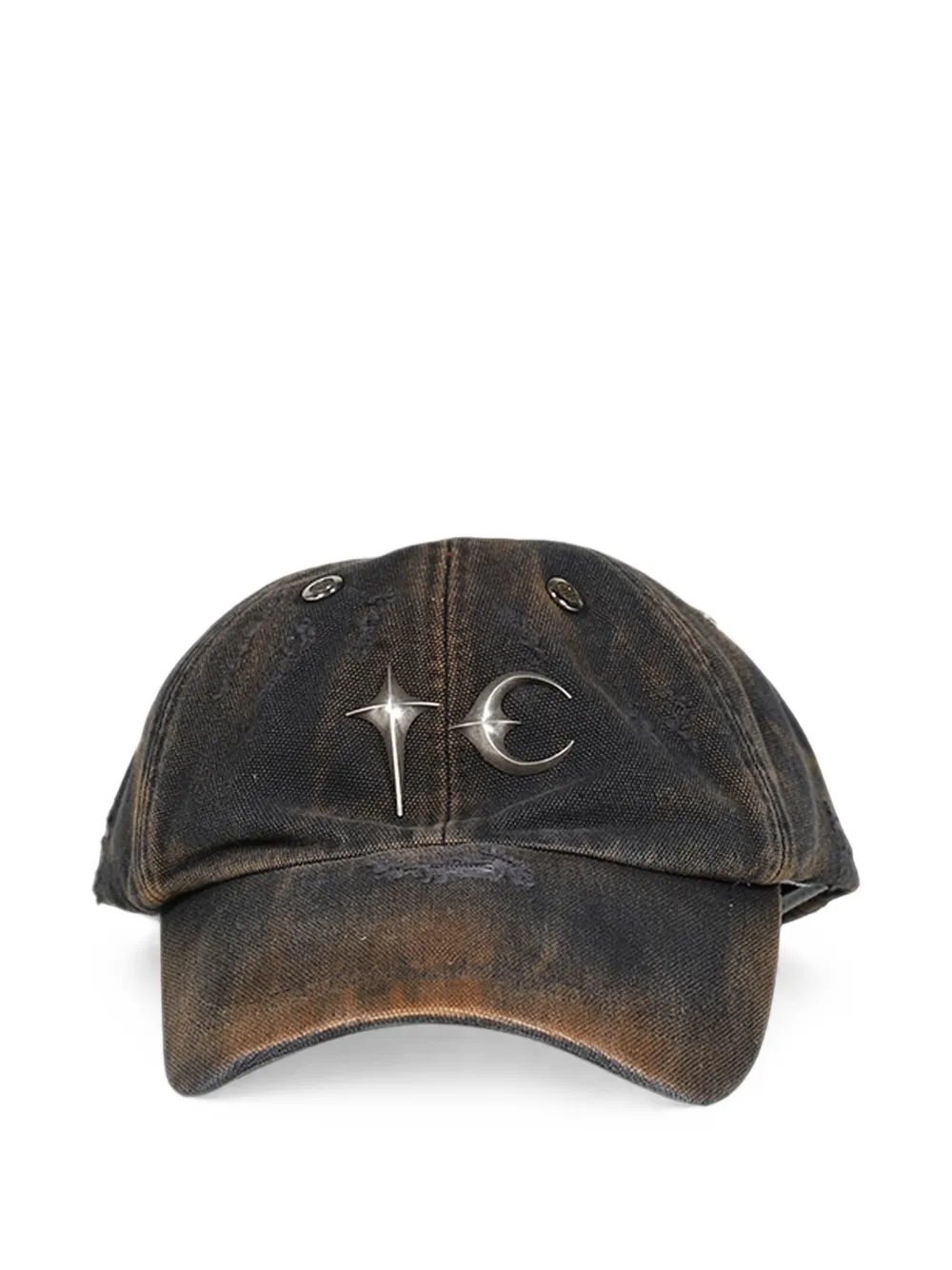 THUG CLUB washed distressed cap - Nero