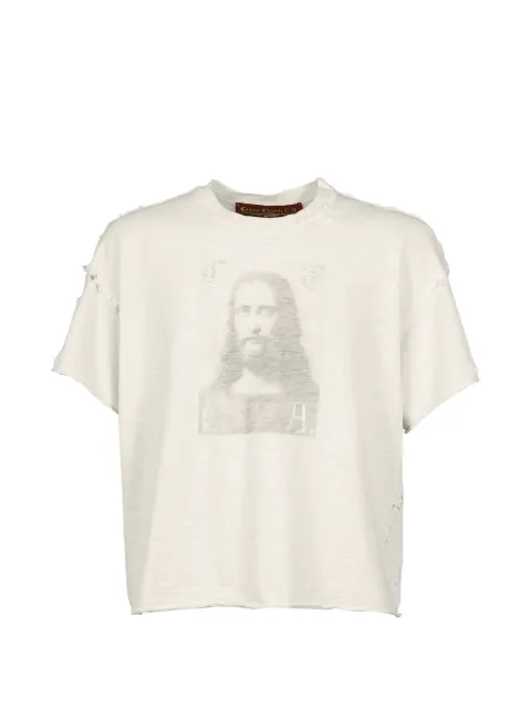 Crazy Clown L.A. graphic-print distressed T-shirt