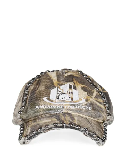 Joshua J. gorra con apliques y motivo militar