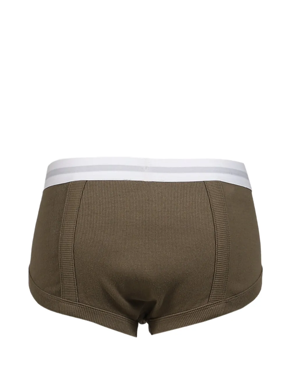 Natasha Zinko Ribgebreide slip met logoband Groen