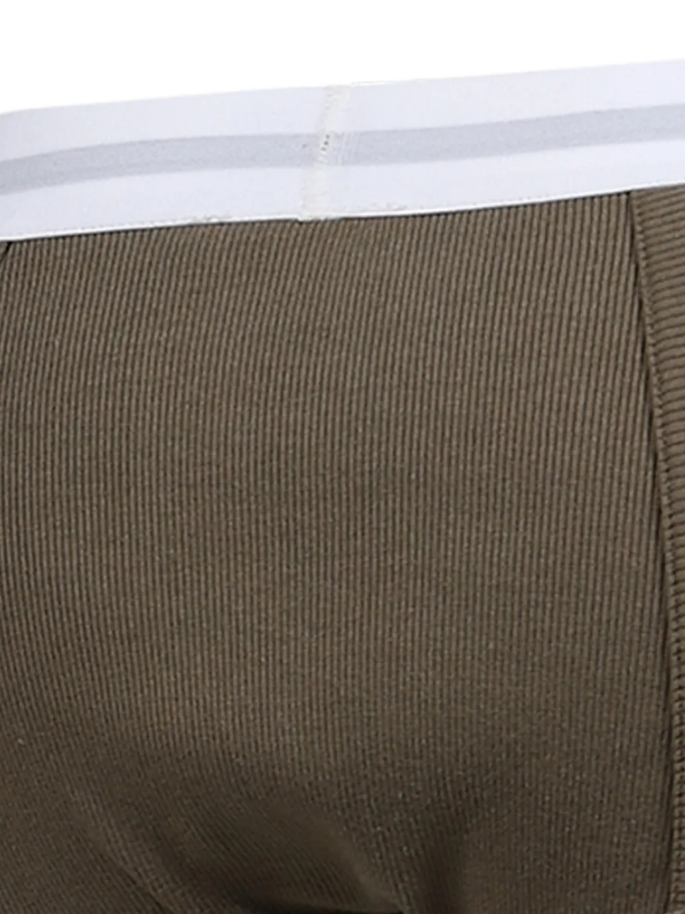 Natasha Zinko Ribgebreide slip met logoband Groen
