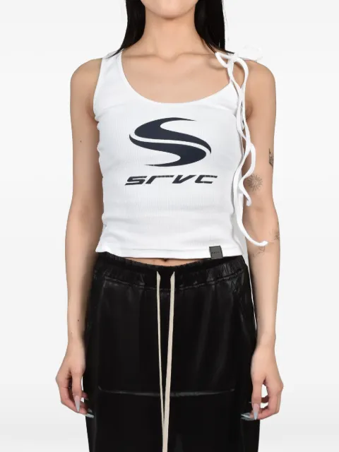 SRVC Studio graphic-print tie-strap tank top