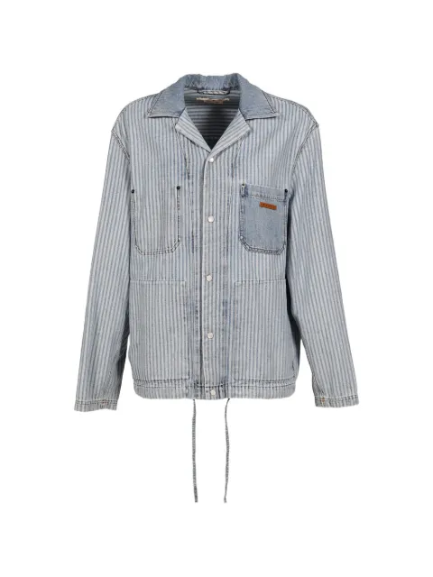 Marni striped denim shirt jacket