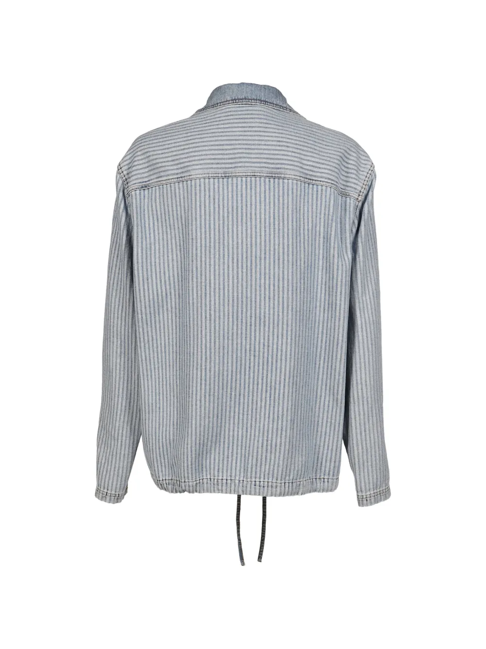 Marni Gestreept denim shirtjack Blauw