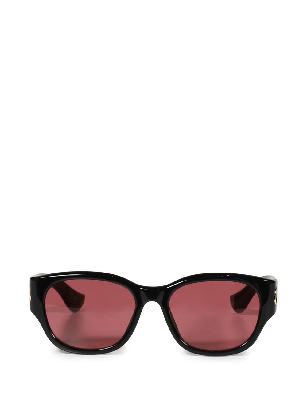 VALENTINO GARAVANI EYEWEAR VLogo zonnebril met vierkant montuur Zwart