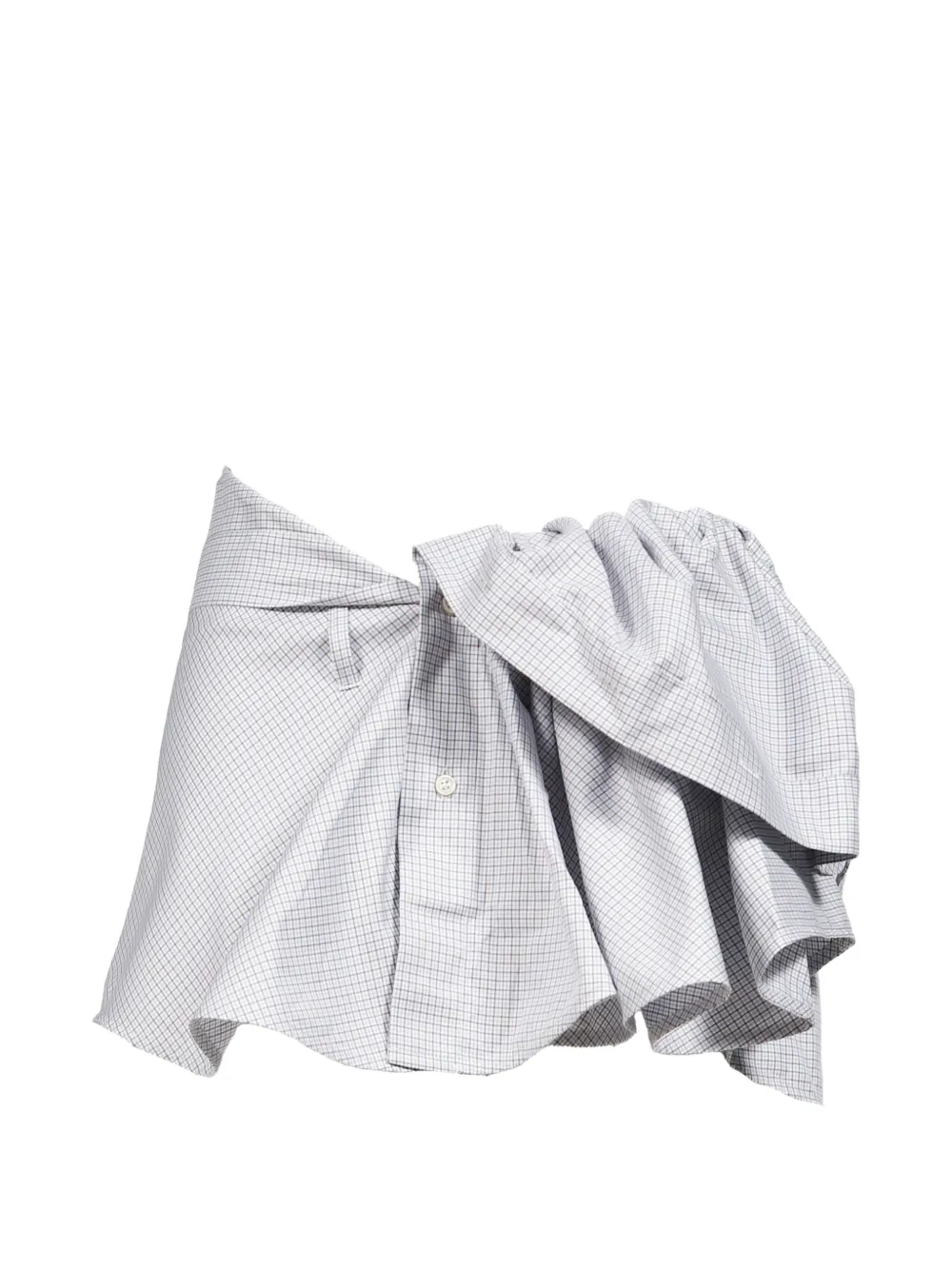 August Barron belted peplum mini skirt