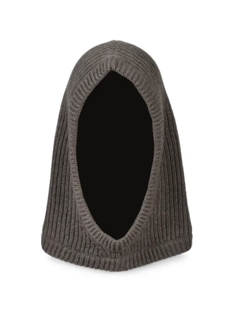 Rick Owens ribbed cashmere-blend hood