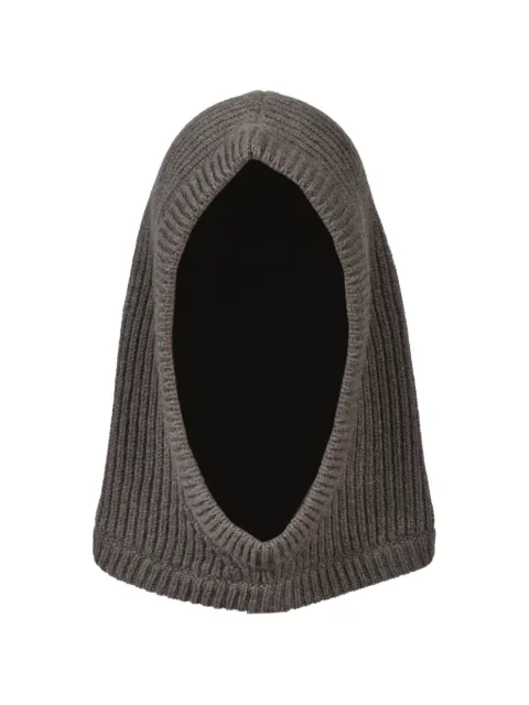 Rick Owens ribbed cashmere-blend hood