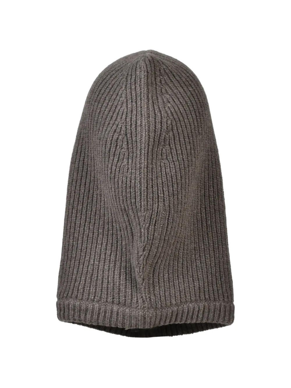 Rick Owens Ribgebreide capuchon van kasjmierblend Grijs