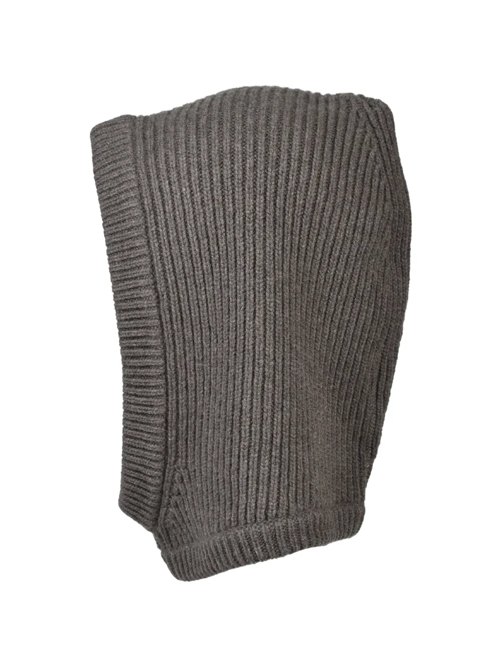Rick Owens Ribgebreide capuchon van kasjmierblend Grijs