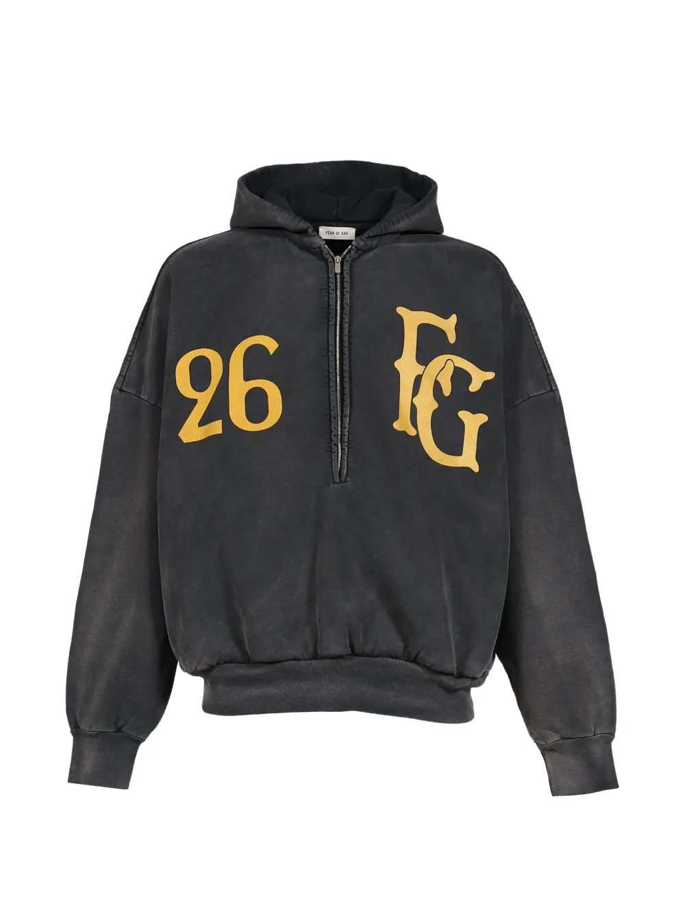 Fear Of God Baseball Club half-zip hoodie - Schwarz