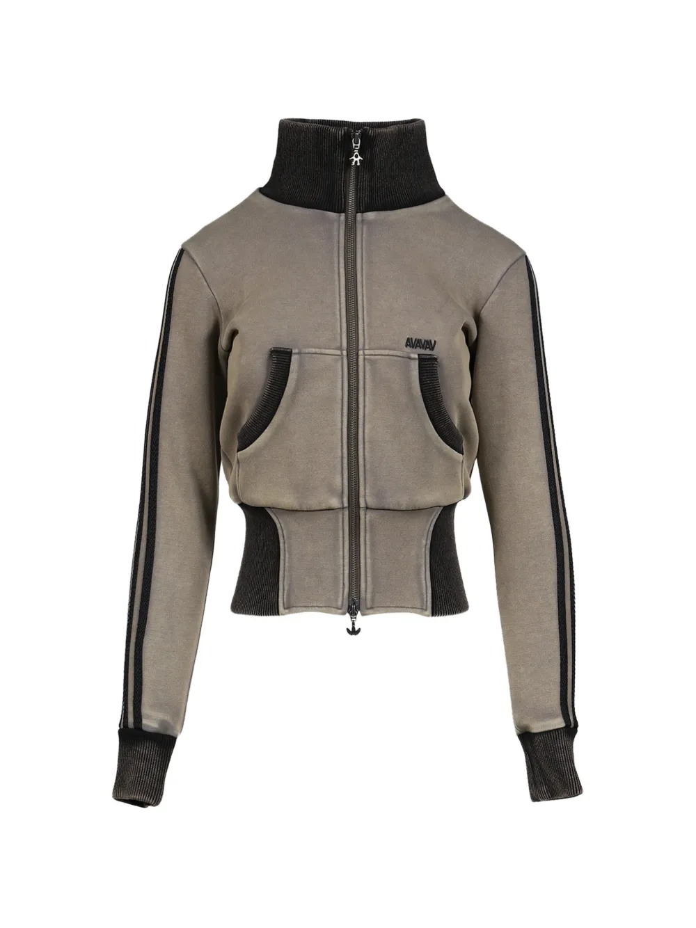 adidas x AVAVAV cropped zip-up sweatshirt Grijs