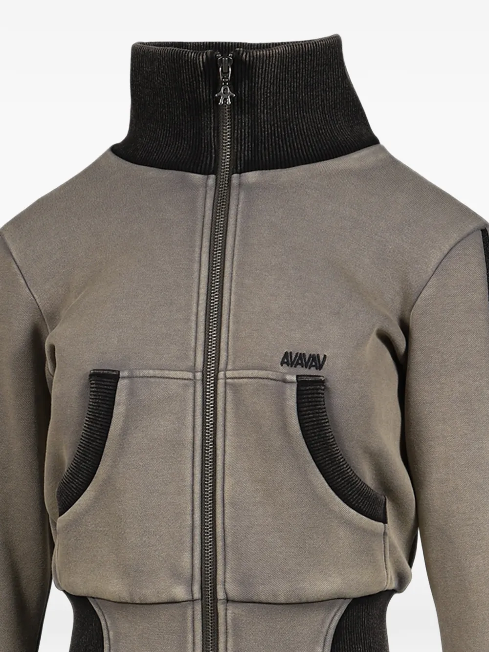 adidas x AVAVAV cropped zip-up sweatshirt Grijs