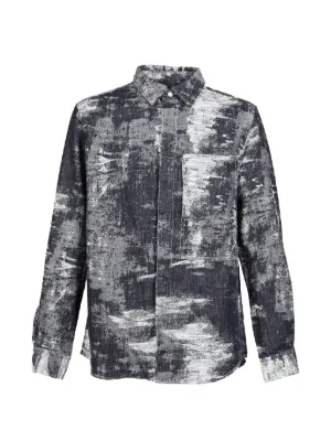 Taakk guayabera-style long-sleeve Overshirt | Brown | FARFETCH VN