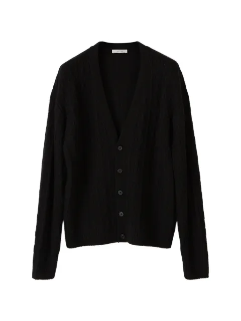 The Row braided-knit cashmere cardigan