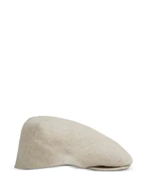 Sacai double-brim Shearling Bucket Hat | Neutrals | FARFETCH