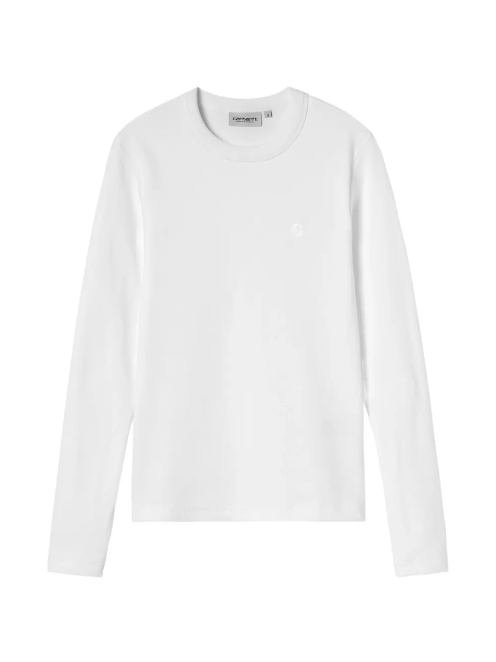 Carhartt WIP logo-embroidered long-sleeve T-shirt - Bianco