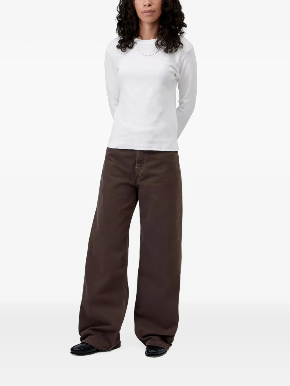 Carhartt WIP Philipa T-shirt met lange mouwen Wit