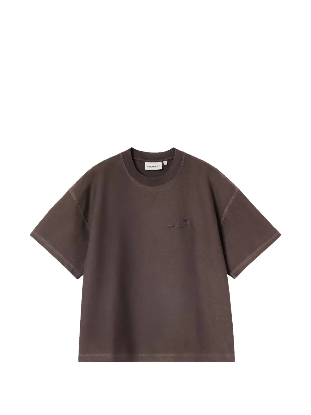 Carhartt WIP Lambert logo-embroidered t-shirt - Marrone