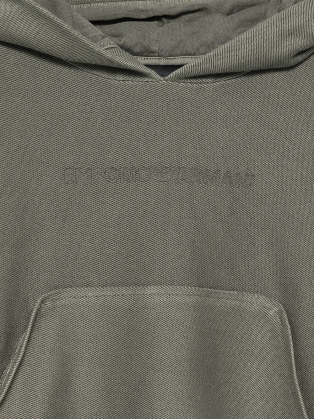 Emporio Armani Kids Hoodie met geborduurd logo en buidelzak Groen