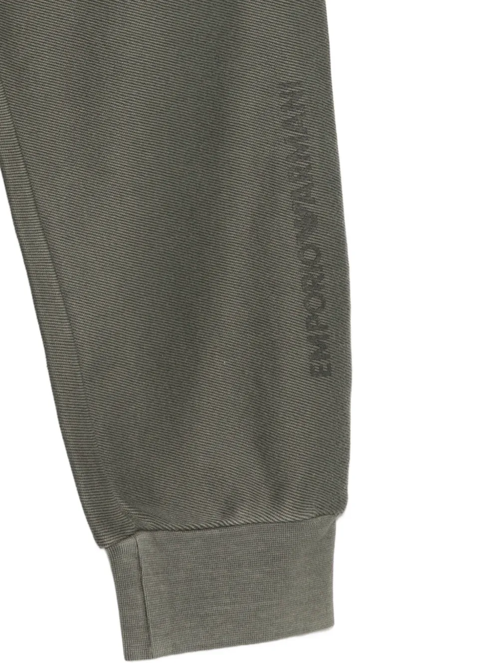 Emporio Armani Kids Trainingsbroek met elastische manchetten en logoprint Groen