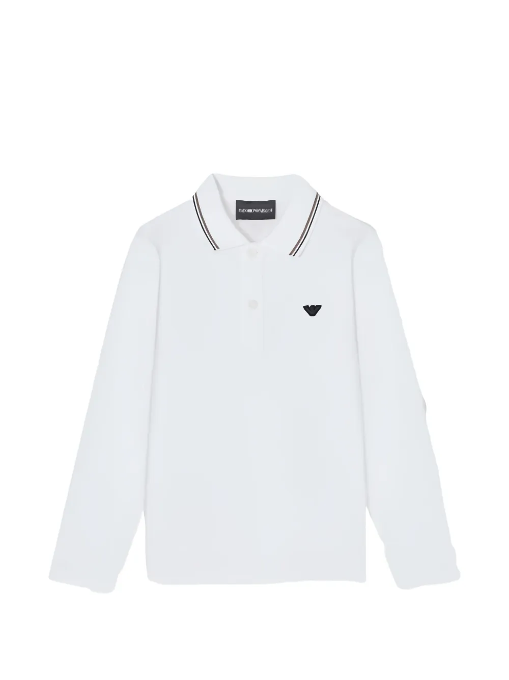 Emporio Ar i Kids Poloshirt met lange mouwen Wit