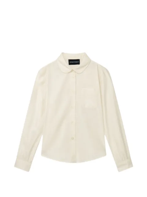 Emporio Armani Kids langærmet skjorte i poplin