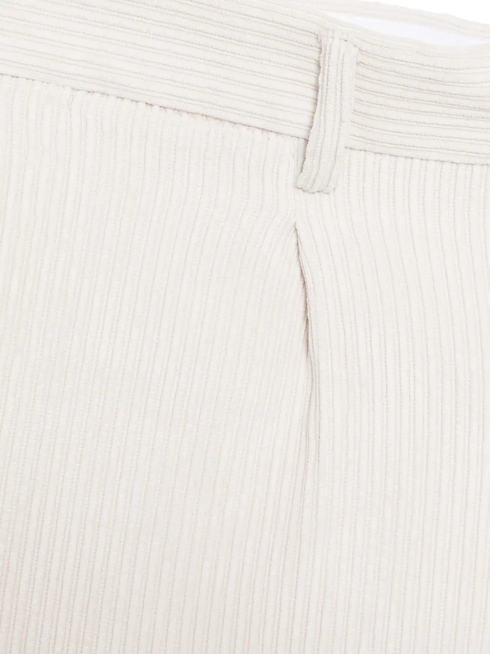Barba pleated corduroy trousers Beige