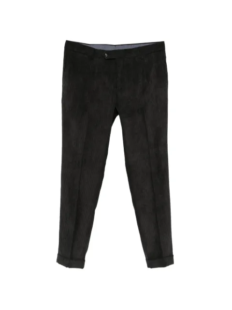 Barba corduroy-effect tailored trousers