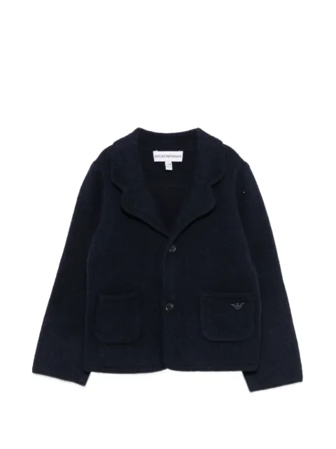 Emporio Armani Kids logo-embroidered button-up cardigan