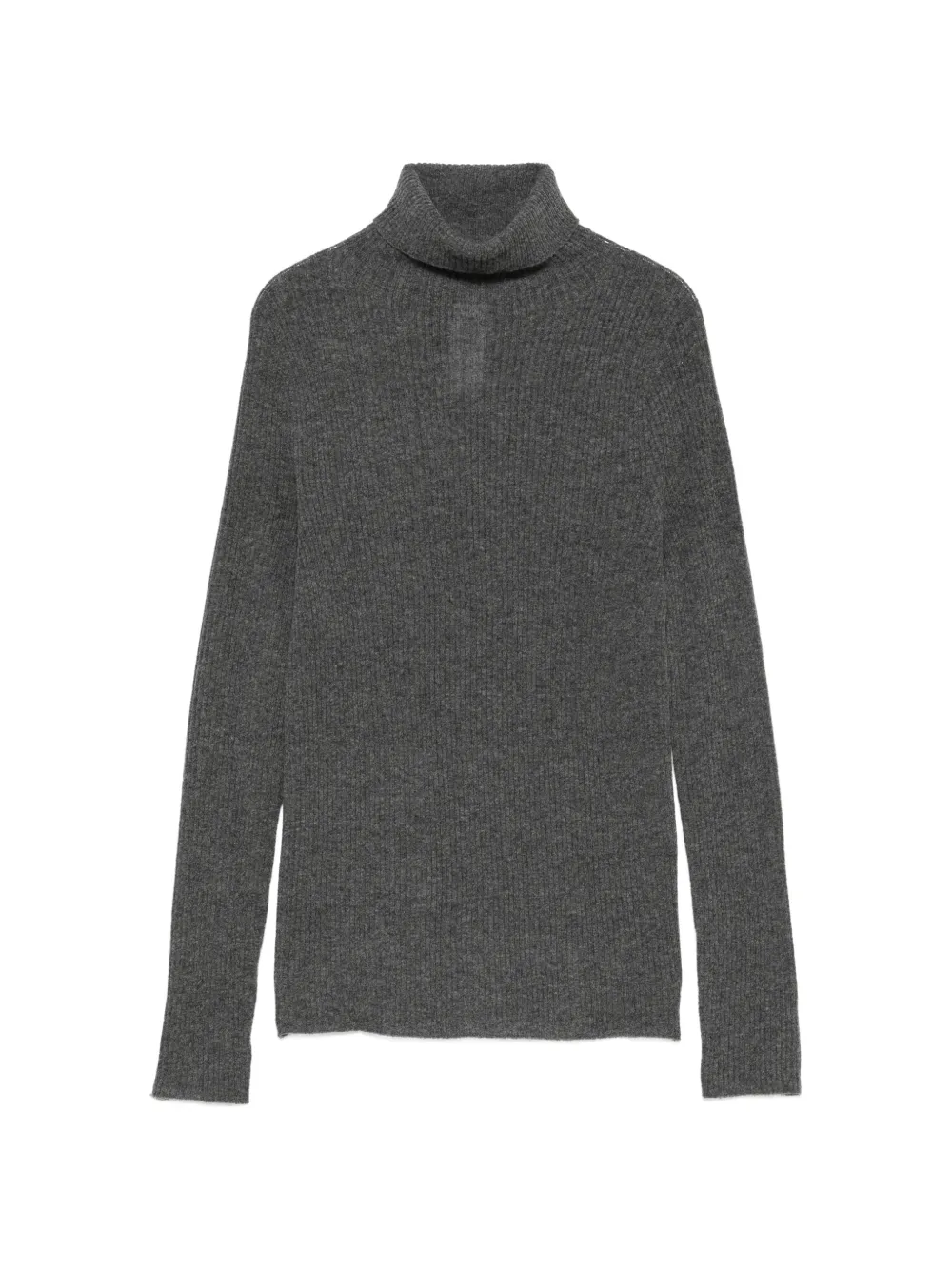 Fabiana Filippi ribbed-knit roll-neck sweater Grijs