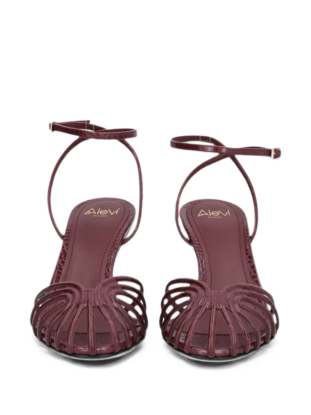 Alevì Lizard cage sandals Rood