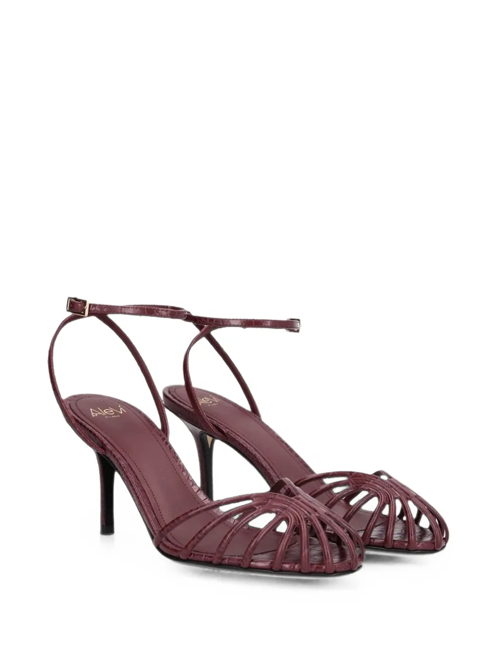 Alevì Lizard cage sandals Rood