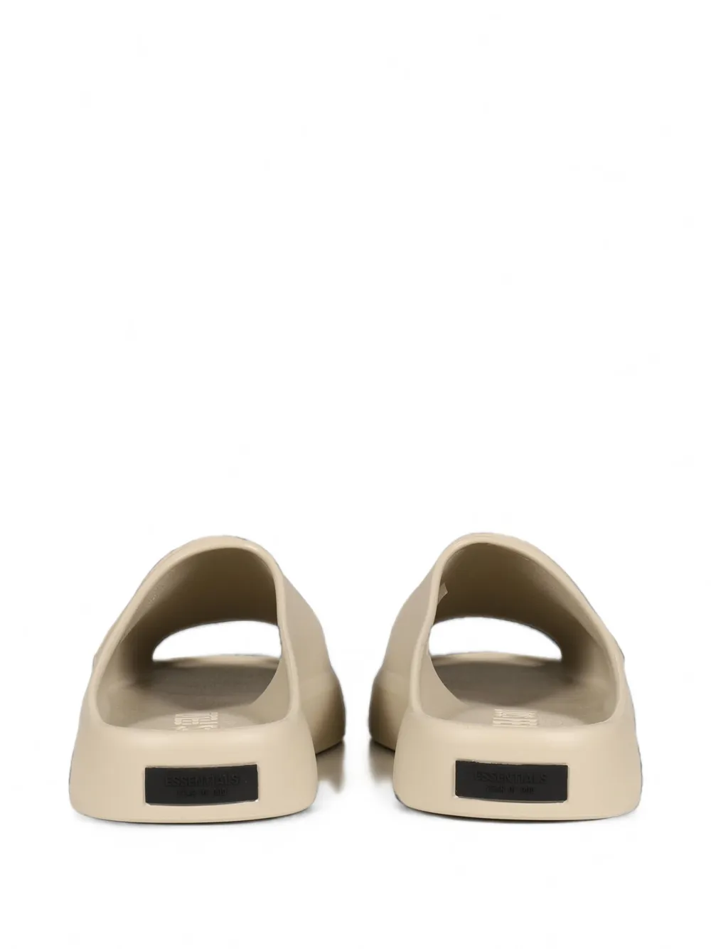 FEAR OF GOD ESSENTIALS Los Feliz engraved-logo slides Beige