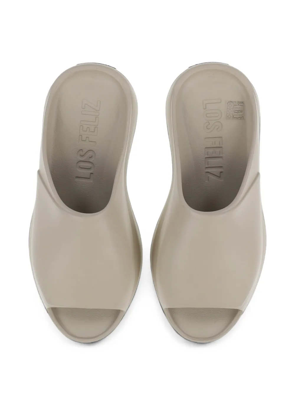 FEAR OF GOD ESSENTIALS Los Feliz engraved-logo slides Beige