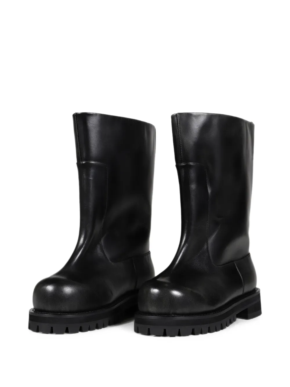 PROTOCOL INDEX distressed shaft boots Zwart