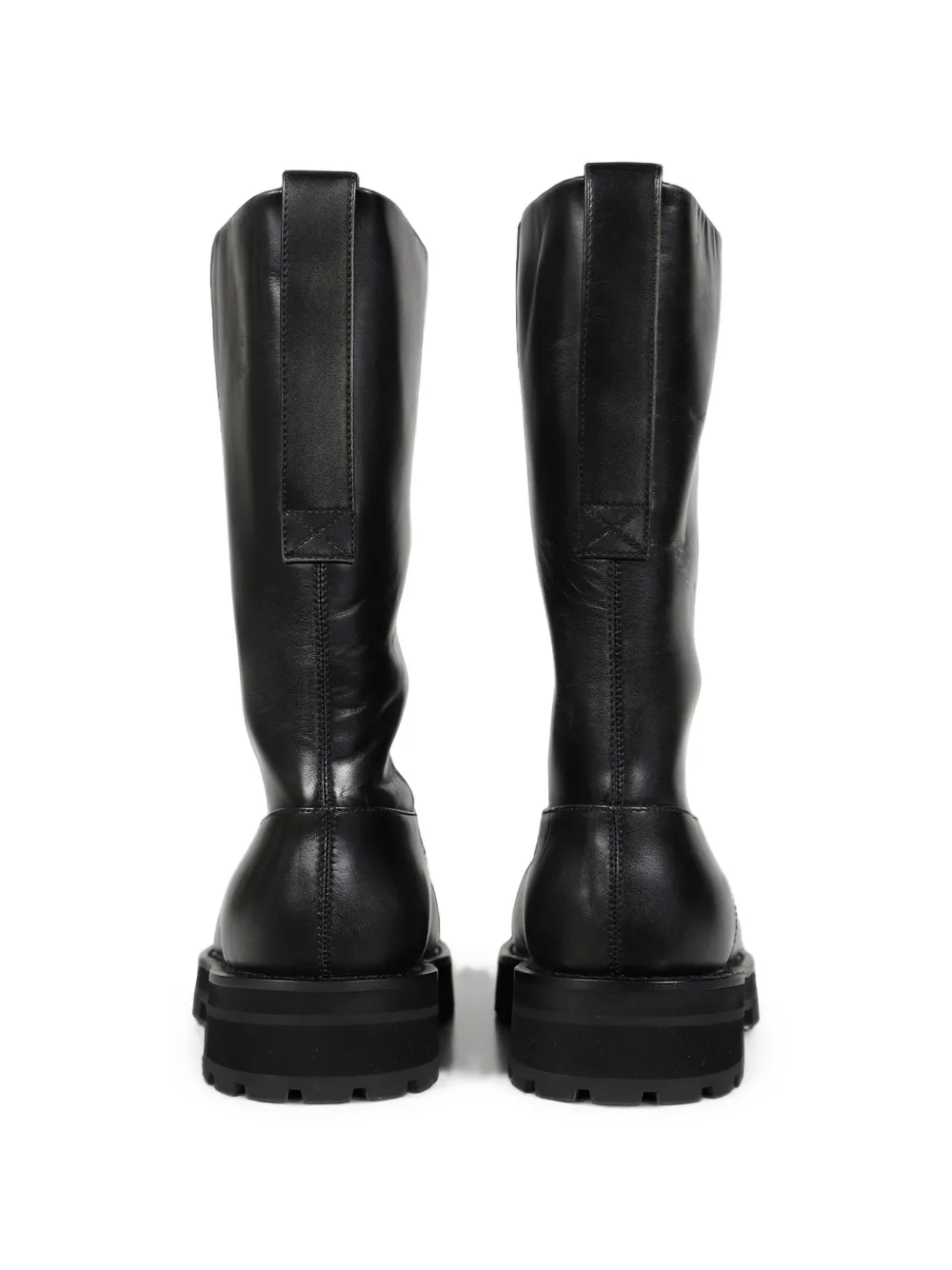PROTOCOL INDEX distressed shaft boots Zwart