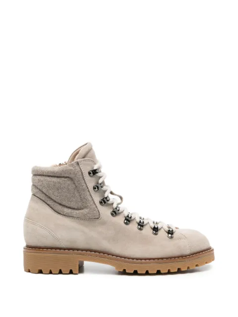Eleventy suede panelled ankle boots